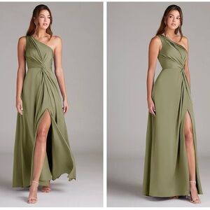 Azazie Asymmetrical One-Shoulder Gown